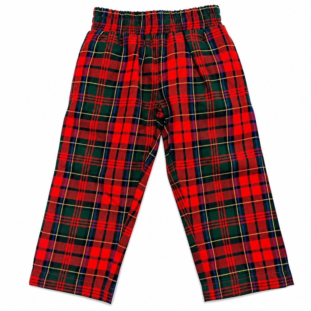 NEW The Beaufort Bonnet Company‎ Shelton Straight Leg Pants Red Plaid 18/24M